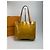 Bolsa de couro Vernis Louis Vuitton vintage amarela Amarelo