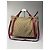 Vintage 2Way Gucci Monogramm Tasche beige rot - Ansicht 8