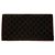 Céline Vintage Celine Paris Monogram Leather Card Holder Brown