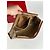 Triomphe Céline Clutch in pelle vintage Celine Paris nera Beige - vista 15