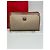 Triomphe Céline Clutch in pelle vintage Celine Paris nera Beige - vista 7