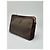 Triomphe Céline Clutch in pelle monogramma vintage Celine Paris marrone - vista 11