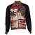 Saint Laurent, Parigi SS16 bomber personalizzato da Hedi Slimane Nero Rosso D'oro
