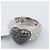 De Grisogono Black Diamond Heart Ring, Size 51 White - view 10