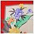 Leonard Seidenschal mit buntem Blumenmuster und rotem Rand Mehrfarben - Ansicht 6