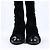Timeless Botas largas de terciopelo Chanel Coco Mark en negro, talla 37,5 EU - vista 4