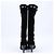 Timeless Botas largas de terciopelo Chanel Coco Mark en negro, talla 37,5 EU - vista 6