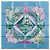 Garden Foulard Hermès Carré 90 "Giardini di Giverny" 100% Seta Blu