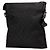Bolsa mensageiro plana em nylon GG preta Gucci Preto - vista 2