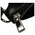 Bolsa mensageiro plana em nylon GG preta Gucci Preto - vista 7