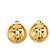 Orecchini rotondi a clip in oro placcato CC dorato Chanel D'oro - vista 2