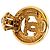 Orecchini rotondi a clip in oro placcato CC dorato Chanel D'oro - vista 3