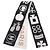 Bufanda Icono Chanel 31 Rue Cambon Negro Crudo