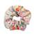 Hermès Harper Avalon Scrunchie de Seda Multicolor Beige