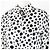 Camicia Infinity a Pois in Seta Louis Vuitton per Donne Nero Bianco - vista 2