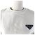 Gekürztes Denim-Top mit Prada-Logo GFT012 Weiß Blau - Ansicht 4