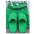 Claquettes Bottega Veneta vert coton taille 37 Vert foncé - vue 2