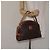 Céline Borsa a mano in tela Macadam CELINE in pelle PVC marrone oro Auth ki5783 D'oro - vista 22