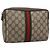 GUCCI GG Supreme Web Sherry Line Clutch Bag PVC Beige 32 014 3553 Auth hk2851