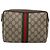 GUCCI GG Supreme Web Sherry Line Clutch Bag PVC Beige 32 014 3553 Auth hk2851 - vista 2