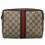 GUCCI GG Supreme Web Sherry Line Clutch Bag PVC Beige 32 014 3553 Auth hk2851 - vista 3