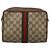 GUCCI GG Supreme Web Sherry Line Clutch Bag PVC Beige 89 01 012 Auth BA3229 - vista 3