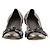 Louis Vuitton Bailarinas de cuero gris - vista 5