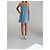 Vestido Chanel em denim azul sem alças com pérolas - vista 2