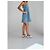 Vestido Chanel em denim azul sem alças com pérolas - vista 5