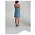 Vestido Chanel em denim azul sem alças com pérolas - vista 9