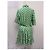 Abito mini camicia stampato Beata arricciato in cotone verde di Diane von Furstenberg - vista 7