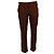 Autre Marque Sig. P. Pantaloni Slim-Fit in Cotone Marrone Rosso