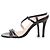 Sandali con tacco Iris & Ink Laurel in pelle nera Nero - vista 4