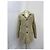 Blazer de poliéster beige con patrón de espiga de Bottega Veneta de un solo botón - vista 5