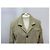 Blazer de poliéster beige con patrón de espiga de Bottega Veneta de un solo botón - vista 7