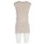 Top de canalé Max Mara en algodón beige - vista 6