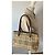 Borsa a tracolla Burberry beige in pelliccia - vista 7