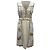 Diane von Furstenberg V-Ausschnitt knielanges Kleid aus cremefarbenem Polyester Weiß Roh