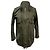 Chaqueta con cremallera Sandro Paris Rain en algodón verde oliva