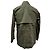 Chaqueta con cremallera Sandro Paris Rain en algodón verde oliva - vista 3
