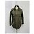 Chaqueta con cremallera Sandro Paris Rain en algodón verde oliva - vista 6