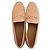 Mocassini Gucci Beige Corallo Pesca in Tela