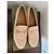 Mocassini Gucci Beige Corallo Pesca in Tela - vista 2