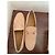 Mocassini Gucci Beige Corallo Pesca in Tela - vista 3