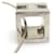 Hermès Hermes H Cube Cage d'Ash Necklace Silvery Eggshell  - view 3