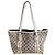 Borsa Gucci Sherry tote GG in tela beige