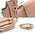 Borsa in pelle Gancini di Salvatore Ferragamo Rosa - vista 3