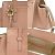 Borsa in pelle Gancini di Salvatore Ferragamo Rosa - vista 4