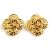 Orecchini in metallo dorato Chanel Coco Mark D'oro