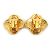 Orecchini in metallo dorato Chanel Coco Mark D'oro - vista 4
